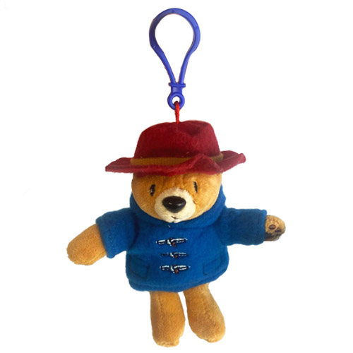 (Mis 0) ORSO PADDINGTON Peluche Portachiavi 13cm c/bagclip …x120
